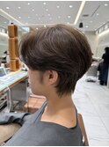 ショートグラデーションウルフレイヤーカットハンサムショート