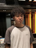 ブラック(BLACK) プードルパーマ/波巻きパーマ/メンズパーマ