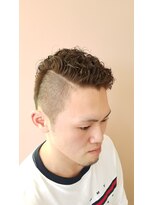 ヘアースペーストワ(Hair Space 108)&nbsp;アシメカーリーウェーブ+分け目ライン★