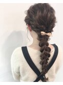 【Lano by HAIR】 北村 亮 結婚式アレンジ　ネイビーカラー