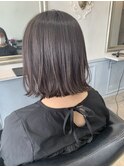 ナチュラルカラーのナチュラルボブ