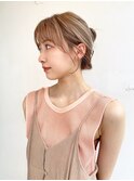 〇韓国ヘアクリップアレンジ 顔まわりレイヤー おくれ毛
