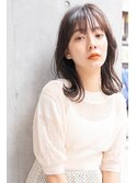 外ハネボブセクションカラーグラデーションカラーペールベージュ