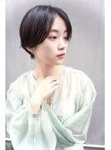 マッシュショート/ハンサムショート/暗髪/北千住