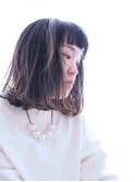 ぱつっとボブ×ハイライト