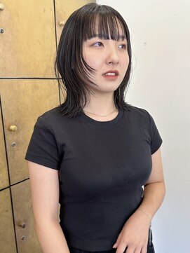 パークレーン アイス イヴェン(park lane ICI yeven) フルバング　顔周りウルフカット/momoka