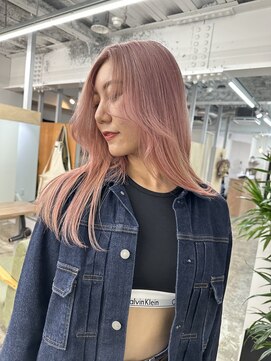 アル 心斎橋(alu) センターパート/ココアベージュ/小顔に見せるヘア