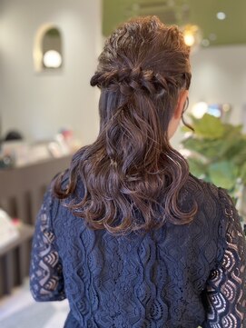 アマス 平塚店(Amas) ハーフアップアレンジ　お呼ばれヘアセット