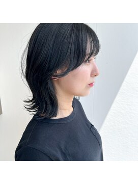 美容室 アイディー i-dee 透け感暗めカラー