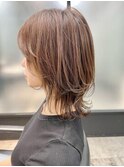 ハイライトがお洒落なネオウルフ　ウルフカット