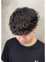 スイッチ(men's SWITCH)&nbsp;大分メンズ波巻きスパイラルパーマ刈り上げマッシュツーブロック