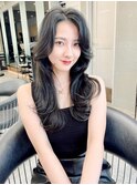 髪質改善☆韓国黒髪ヘア前髪顔周りレイヤーカット[銀座]