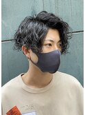 波巻きパーマ