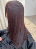 髪質改善さらツヤピンクブラウン