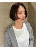 ショートボブ☆前上がりショート☆イルミナカラー