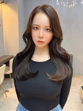 オズ 安積店(OZ) 黒髪ボブルフネビージュ小顔ワンレン