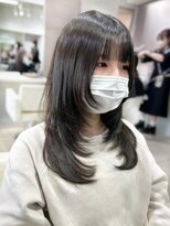 ユーフォリア 新宿店(Euphoria) 寒色カラー/オリーブグレージュ/ミディアムレイヤー/レイヤー