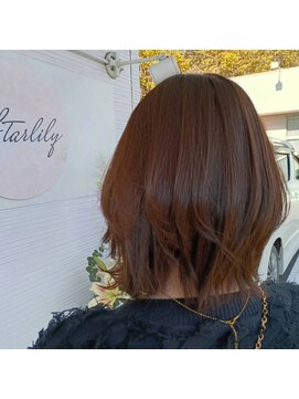 スターリリー(Starlily) くびれボブ/クラゲヘアー/ココアベージュ/オリーブグレー/小顔