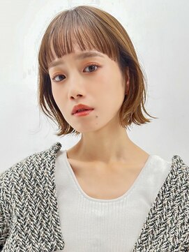 ラフィス ヘアー フォンテ 松山銀天街店(La fith hair fonte) 【La fith】ぱつっとボブ×オン眉