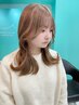 【ミディアム・ワンホンスタイルなら】似合わせカット＋カラー＋TR￥12000
