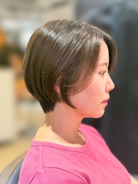 ワン バイ ジエクト(One by The Ect) 【似合わせボブ】くすみベージュ/髪質改善カラー/刈り上げボブ