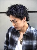 渋谷スパイキーショートツイストスパイラルパーマ刈り上げ30代