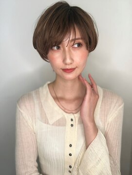 カバーヘア ブリス 大宮西口(COVER HAIR bliss) 細めハイライト小顔丸みボブショートウルフp1大宮20代30代40代