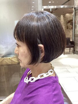 ピークアブー アヴェダ アトレ恵比寿(PEEK-A-BOO AVEDA) 前下がりグラボブベージュブラウン