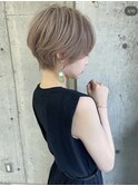 ショート/小顔/ベージュ/韓国