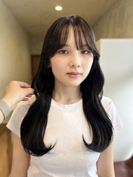 カノエ 下関熊野店(canoe) ブルーブラック/髪質改善縮毛矯正/髪質改善/韓国風/レイヤー