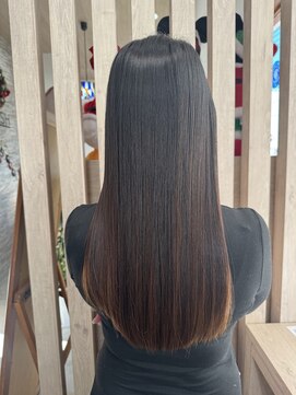 ふんわり質感透明感艶感髪質改善トリートメント冬カラー