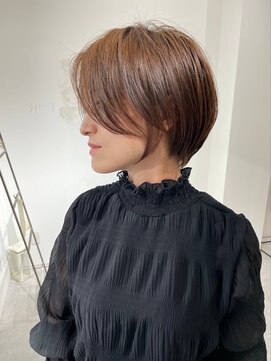 ジュベ 別府店(juve.) 別府ショートボブ顔まわりレイヤーカット髪質改善カラー30代