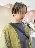 センターパート/ショート/ハイライト/プレイングカラー/横浜