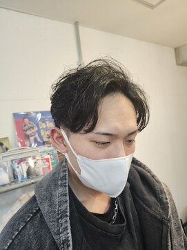 グッドプレイスアンドシング(Good Place&thing) ニュアンスパーマセンターパート