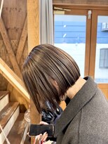 ノイス(noyce)&nbsp;ラベンダーブラウンタッセルボブミニボブ透明感カラー