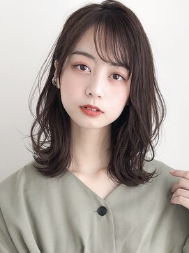 リヤン 表参道(lyann) デジタルパーマくせ毛風カールダークブルー美髪イメチェン