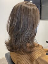 ルノヘアー(Lunohair) ◎ココアベージュ◎ブリーチなし×透明感×ミディアムレイヤー