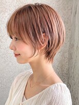 ウィールール 栄町店(WE RULE)&nbsp;レイヤーショートボブ×ピンクベージュ