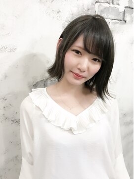 プーラヴィーダ(Pura Vida) 【Pura Vida】ちょこんと外ハネブルージュボブby足立マリエ