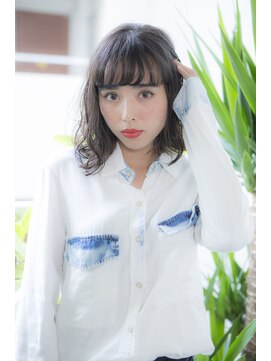 ミエルヘアーエスト 新宿店(mielhair est) 無造作ミディアムボブ【新宿】