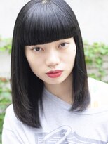 ダブ アオヤマ(DaB AOYAMA)&nbsp;【DaB】グレーブラック　厚めモードバングなロブ