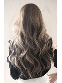 ロングレイヤー×シナモングレージュ