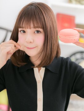 マカロン 郡山富田店(macaron) 【macaron】伸ばしかけ☆ナチュラルボブ