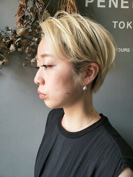 ペネロープ(Penelope) ブリーチベージュ×ハンサムショート！　担当　遠藤至