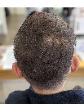 マリアージュ 筑紫野店 メンズグレーカラー　ソフトモヒカン