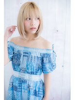 ミック 日暮里店(miq)&nbsp;韓国風大人ガーリー★ホワイトミルクティーハイトーンカラーb1