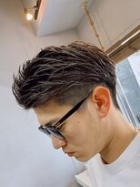アッドヘアー(Add hair)&nbsp;【２ブロック】ツーブロック×トランクスヘア×かき上げショート