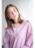 大人かわいい。ぱらっと前髪の柔らかストレートパーマ・担当KAYO