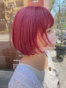 ノイ(neu) カシスピンクカラー【髪質改善/デザインカラー】