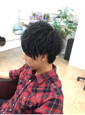 【メンズ】前下がりマッシュ